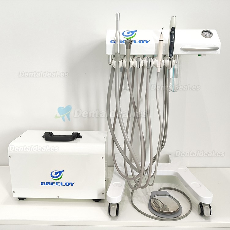 Greeloy GU-P302 Sistema de carro de entrega dental móvil con compresor GU-P300